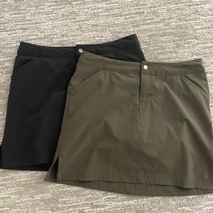 2 north face womens skirts size 6